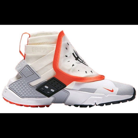 Nike Air Huarache Gripp QS 'Sail Orange Sneakers Men SZ 13